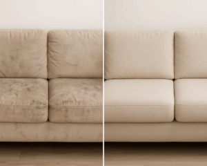 Clean Sofa in cozy living room