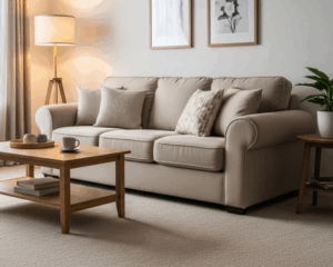 Clean Sofa in cozy living room