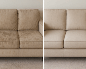 Clean Sofa in cozy living room