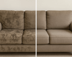 Clean Sofa in cozy living room