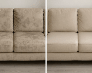 Clean Sofa in cozy living room