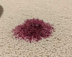 Wine spills on Carpet