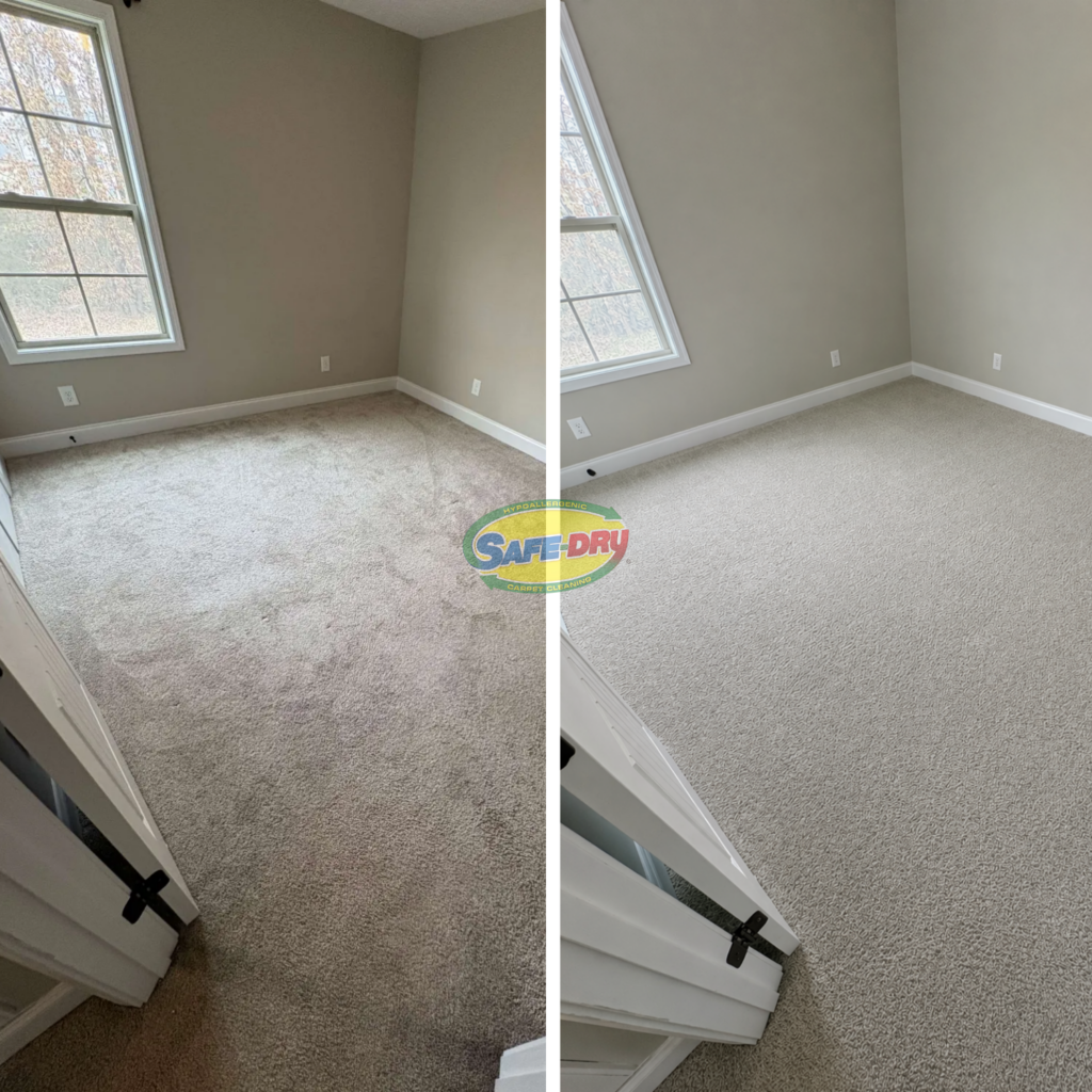 Before and After Carpet Cleaning